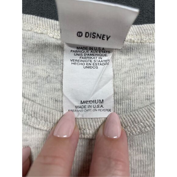 VTG Disney Catalog Mickey America Tee Womens M Gray USA Flag Y2K Americana 90s‎ - Picture 6 of 11